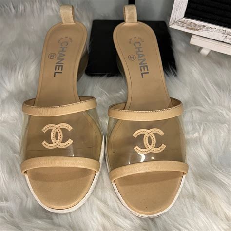 translucent shoes chanel|Chanel 2019 Transparent Slides .